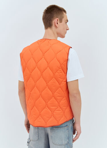 Awake NY Padded Quilted Vest Orange awk0156007