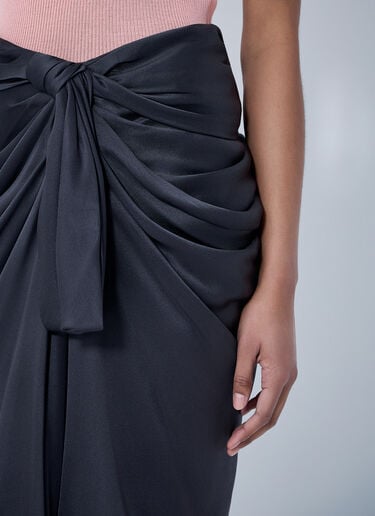 Chloé Draped Knot Detail Skirt Black chl0264008
