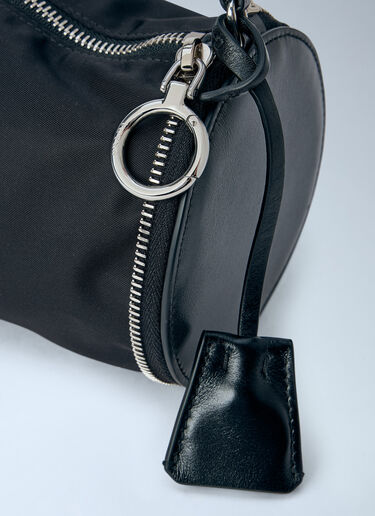 LN-CC® - Prada: Re-Nylon and Leather Foldable Mini Bag - Black Prada Re-Nylon and Leather Foldable Mini Bag Black pra0265026