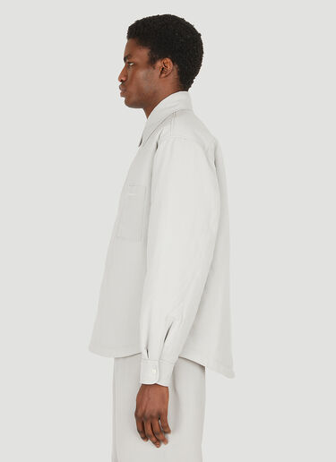 Jacquemus La Chemise Boulanger Overshirt Grey jac0148006
