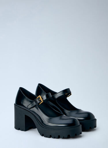 LN-CC® - Prada: Brushed Leather Pumps - Black Prada Brushed Leather Pumps Black pra0266024