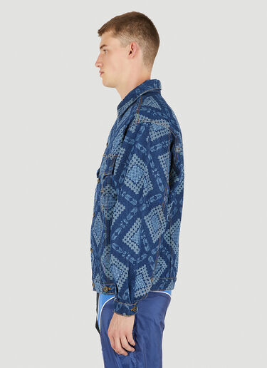 Ahluwalia Studio Gifty Denim Jacket Blue ahl0150001