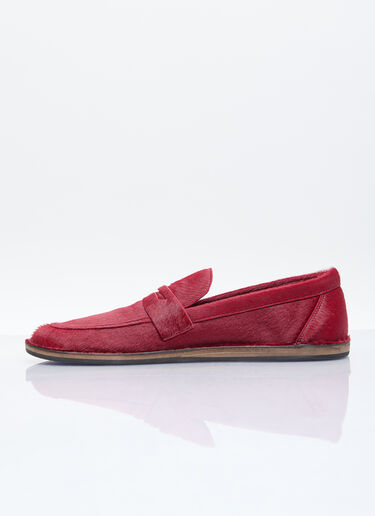 The Row Cary Loafers Burgundy row0256032