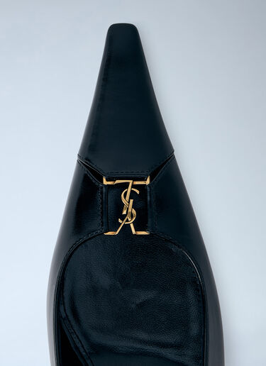 Saint Laurent Babylone Breteuil Slingback Pumps Black sla0263044