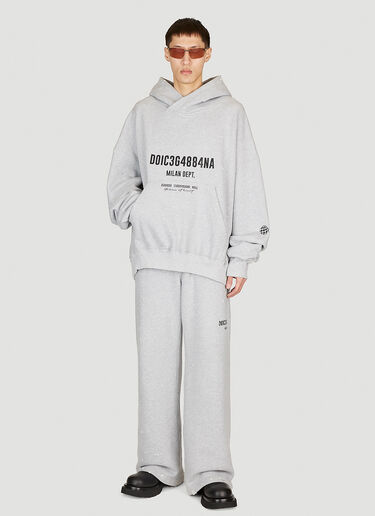Dolce & Gabbana 로고 프린트 트랙 팬츠 그레이 dol0154003