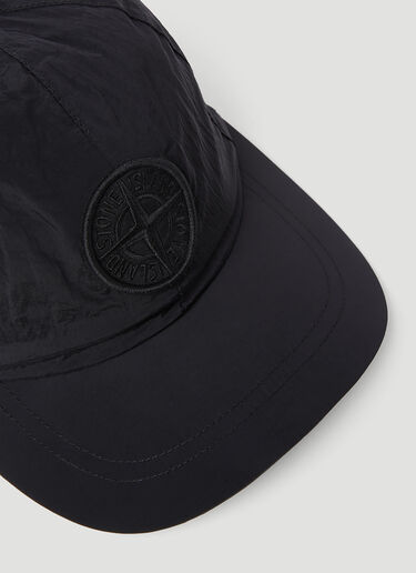 Stone Island 刺绣徽标棒球帽 黑色 sto0154092