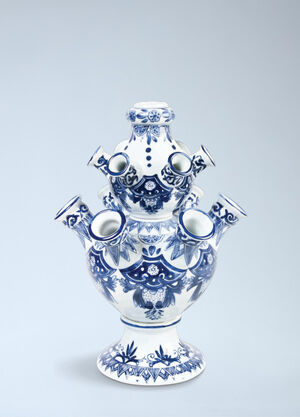 &k Amsterdam Tulip Pyramid Vase Blue wps0692356