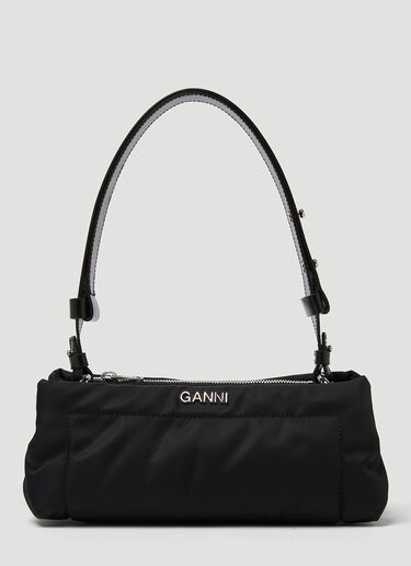 GANNI Pillow Baguette Mini Shoulder Bag Black gan0249034