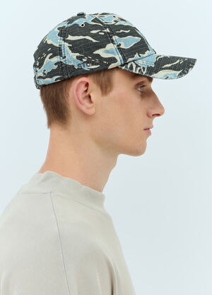 Burberry Camo Printed Baseball Cap Black bur0155007