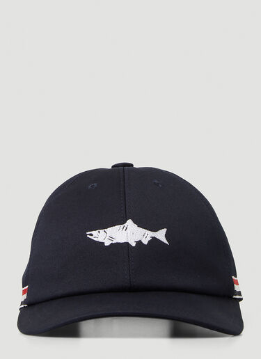 Thom Browne Shark Woven Baseball Hat  Blue thb0146018