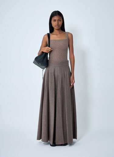 Knit Tank Top Max Mara Knit Tank Top Brown max0262048