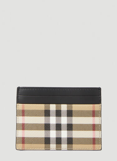 Burberry Checked Cardholder Beige bur0151172