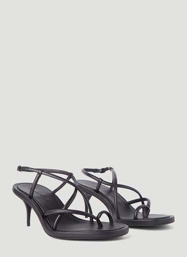 Alexander McQueen Strappy Heeled Sandals Black amq0245101