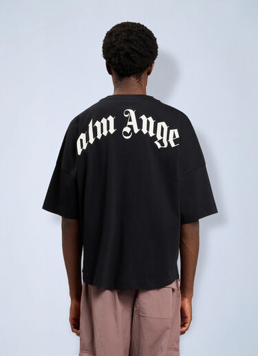 LN-CC® - Palm Angels: Classic Logo Over T-Shirt - Black Palm Angels Classic Logo Over T-Shirt Black pma0164126