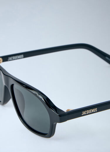 Jacquemus Becane Sunglasses Black jac0364015