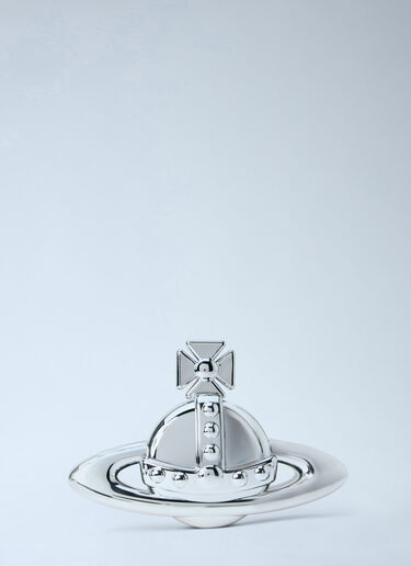 Vivienne Westwood 3D Orb Clutch Bag Silver vvw0263024