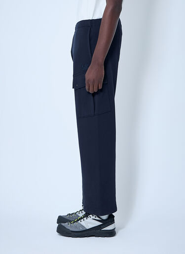 C.P. Company Diagonal Raised Fleece Cargo Pants Blue pco0159011