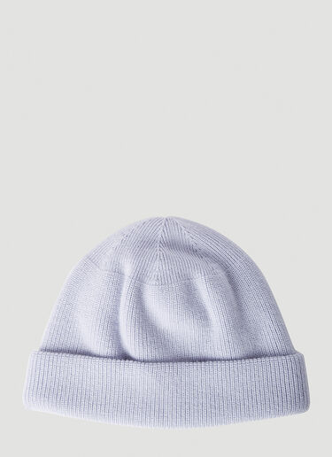 6 Moncler 1017 ALYX SM Logo Patch Beanie Hat White mal0351005