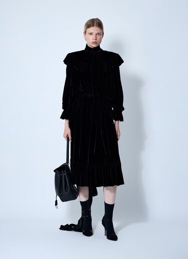 Balenciaga Lace-Up Dress Black bal0260014