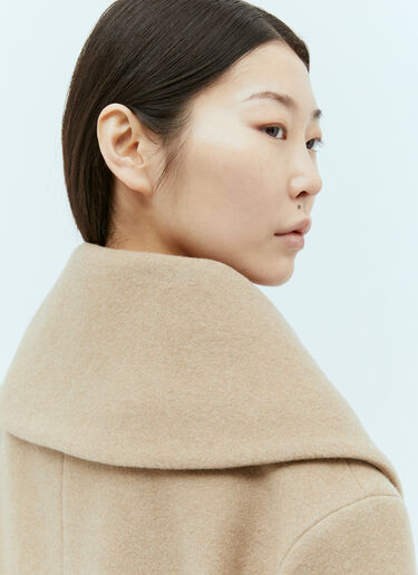TOTEME Felt Wrap Jacket Beige tot0255026