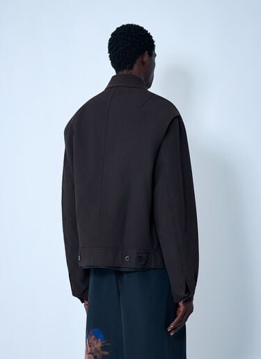 Dries Van Noten Classic Collar Jacket Brown dvn0162004