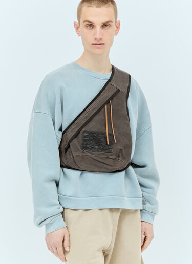 Acne Studios Sling Backpack Grey acn0155058