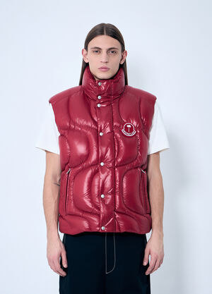 Prada Gwenyth Down Gilet Red pra0258011