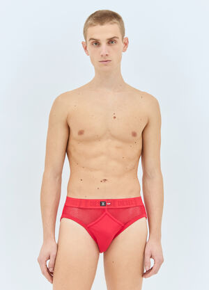 SAVAGE X DIESEL String-And-Lace-Briefs Red dsf0158006