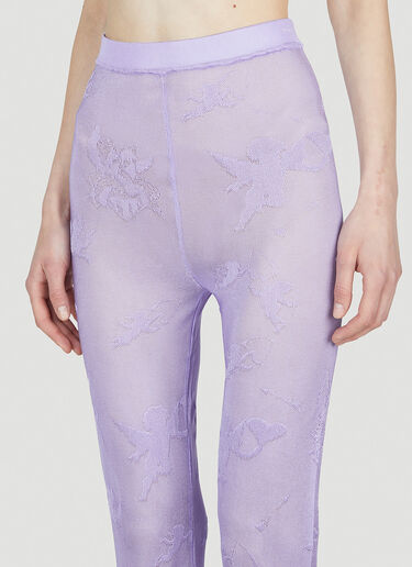 Marco Rambaldi Sheer Trousers Purple mra0252017