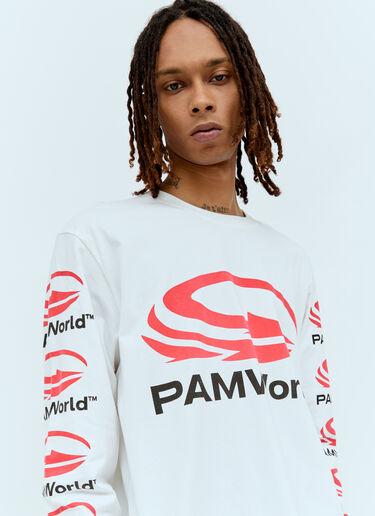 P.A.M. Logo Print T-Shirt White pam0357007