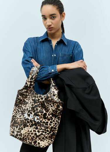 Small Logo Print Tote Bag A.P.C. Small Logo Print Tote Bag Beige apc0255018