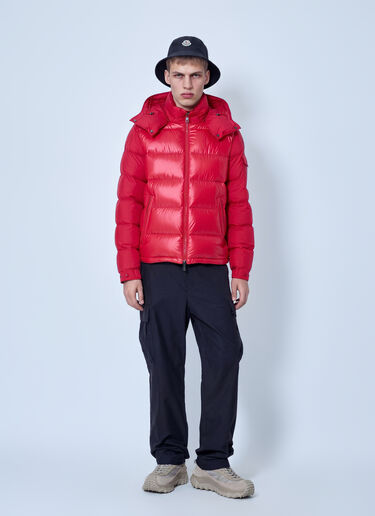 LN-CC® - Moncler: Maya Hooded Short Down Jacket - Red Moncler Maya Hooded Short Down Jacket Red mon0166009