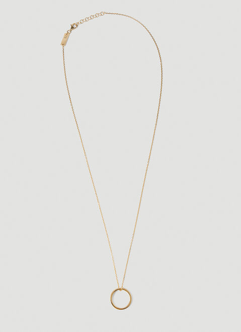 Maison Margiela Number Logo Ring Necklace Black mla0249006