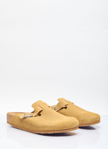 Birkenstock Embossed Boston Mules Yellow brk0156006