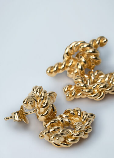 TOTEME Rope Knot Earrings Gold tot0261077