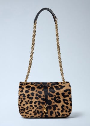 Saint Laurent Kate Pony Skin Shoulder Bag Brown sla0262045