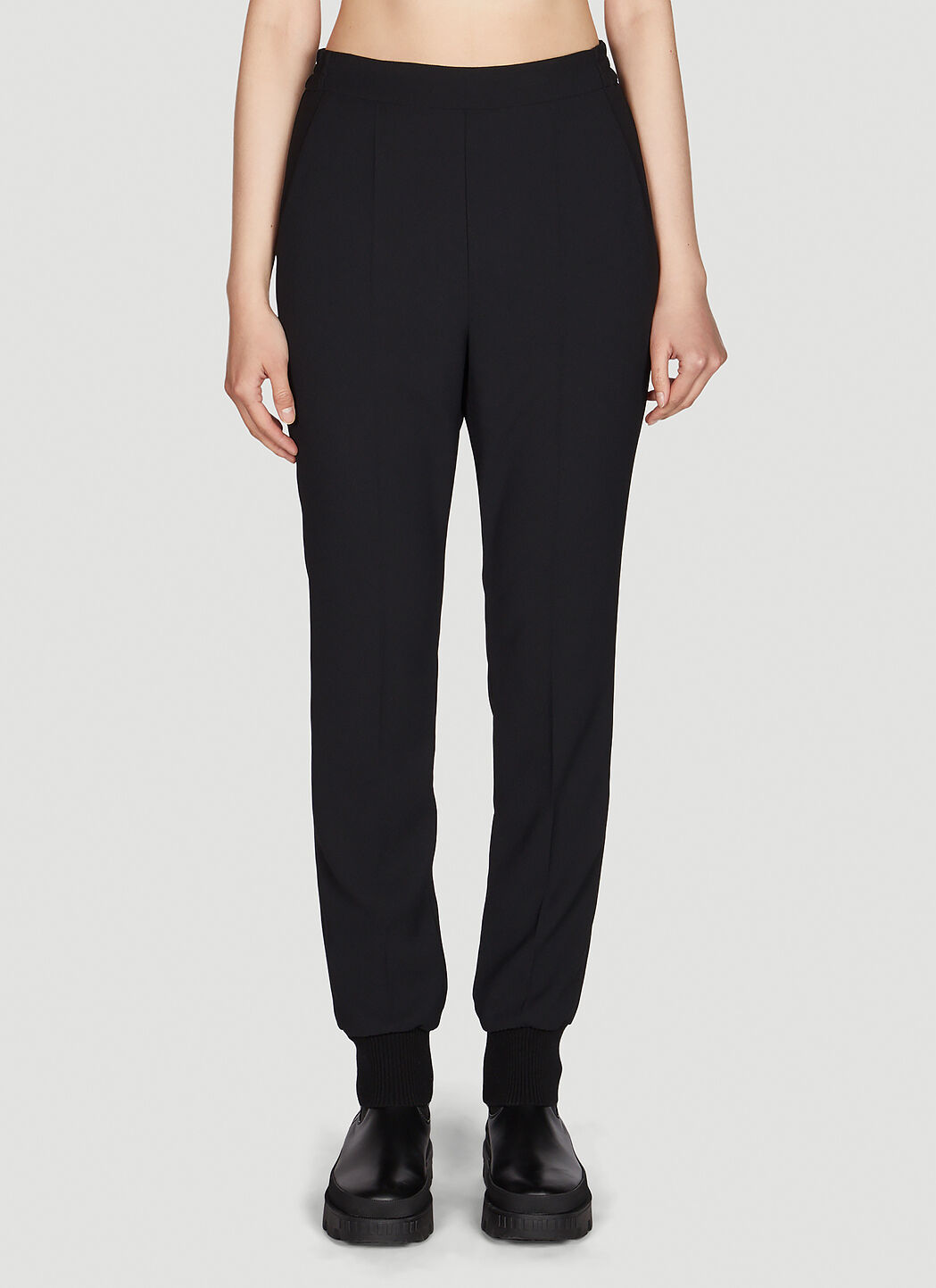 Moncler Tapered Track Pants in Black LN CC