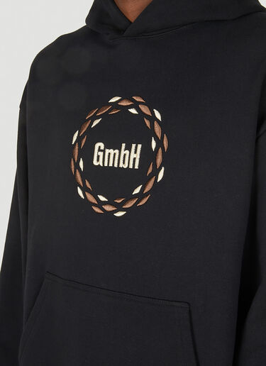 GmbH Embroidered Logo Hooded Sweatshirt Black gmb0348001