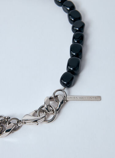 Dries Van Noten Bead-And-Chain Necklace Black dvn0160040
