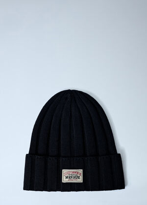 Stüssy Logo Motif Beanie Hat Black sts0162016