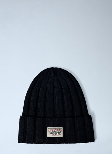 Stüssy Logo Motif Beanie Hat Black sts0162016