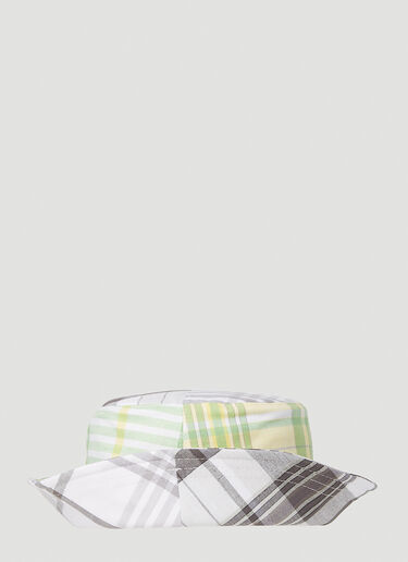 Check Bucket Hat Thom Browne Check Bucket Hat Grey thb0151045