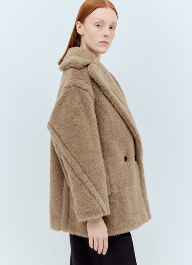 Max Mara Short Teddy Bear Icon Coat Brown max0255012