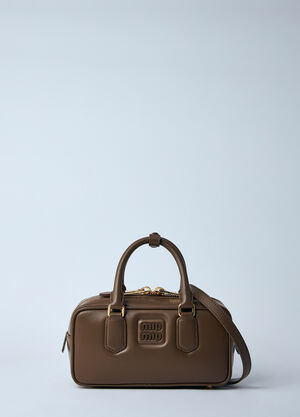 Miu Miu Arcadie Mini Leather Handbag Brown miu0260053