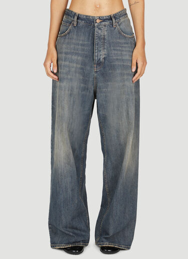 Balenciaga Low Rise Baggy Jeans Blue bal0253025