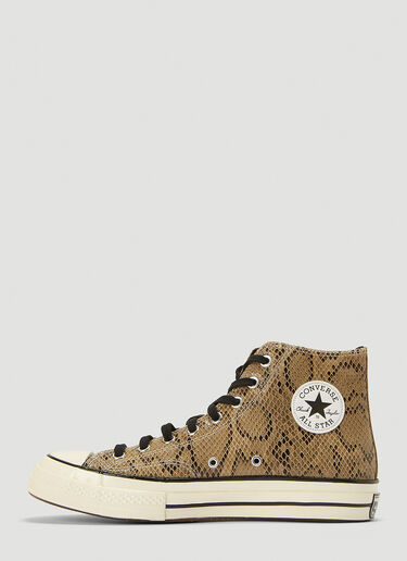 Converse Chuck 70 Snake-Print Sneakers Brown con0144006