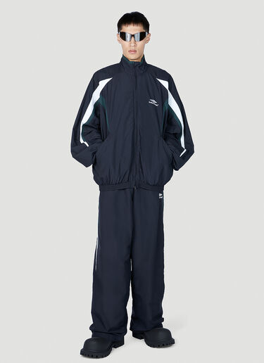 Balenciaga Logo Embroidery Track Jacket Navy bal0151015