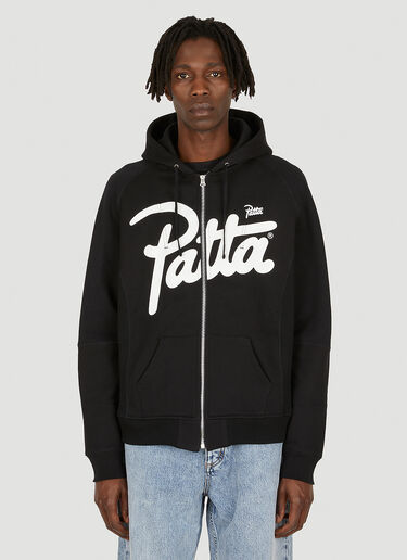 Junya Watanabe Unisex x Patta Zip-Up Hooded Sweatshirt in Black | LN-CC®