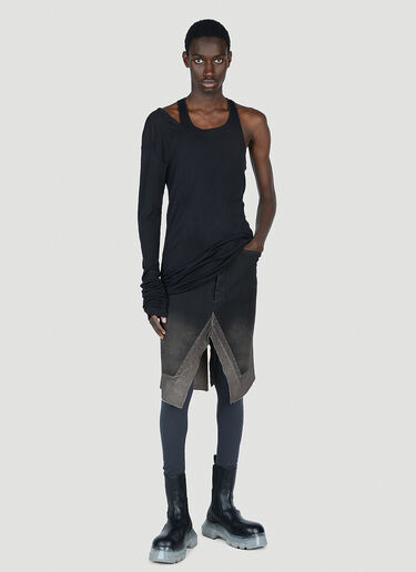 Rick Owens Slivered Skirt Brown ric0152006