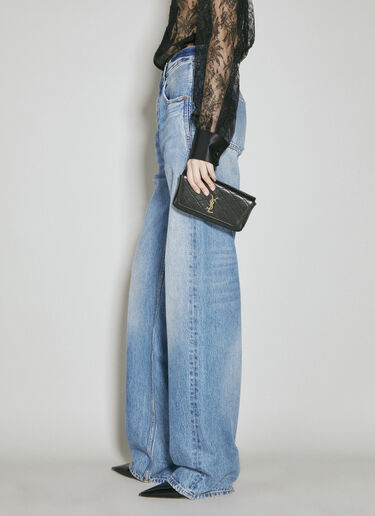 Saint Laurent Gaby Chain Phone Holder Black sla0253140